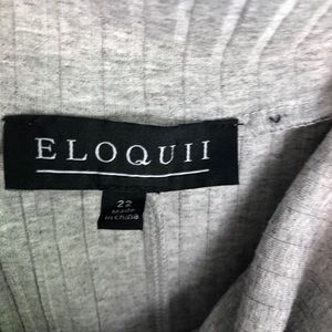 ELOQUII Ribbed Dress Off Shoulder PLUS 22